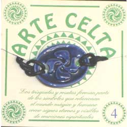 pulsera cerámica esmaltada motivos celta Asturias